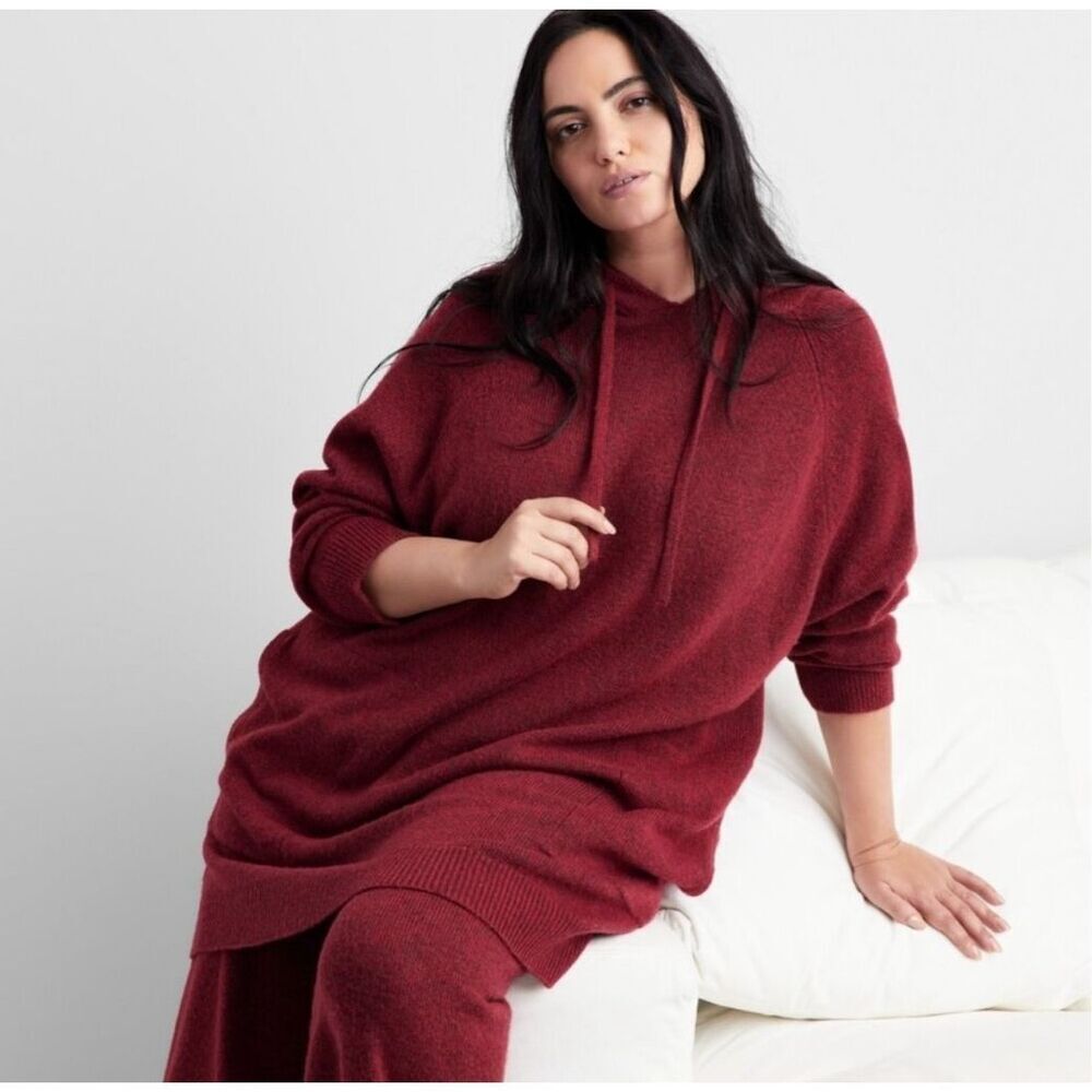 State of the Day NWT Light Cherry Indulge & Rest Tunic Loungewear Hoodie - Picture 2 of 4